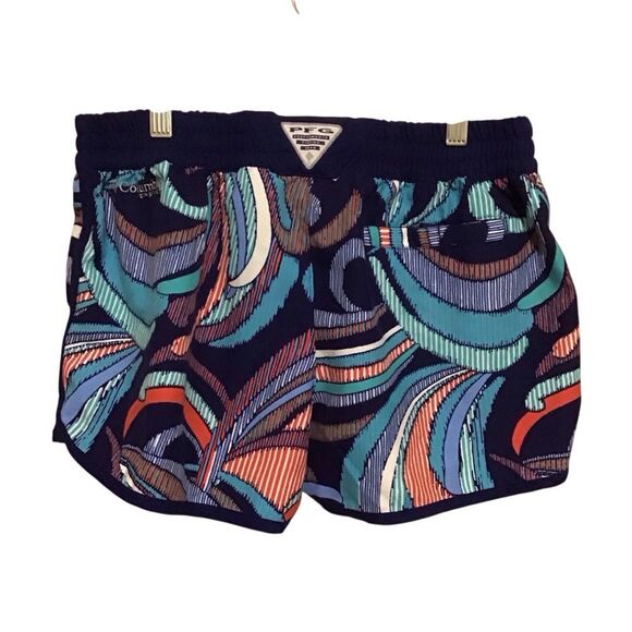 Columbia PFG Colorful Patterned Women's Fishing Shorts M - Picture 3 of 7